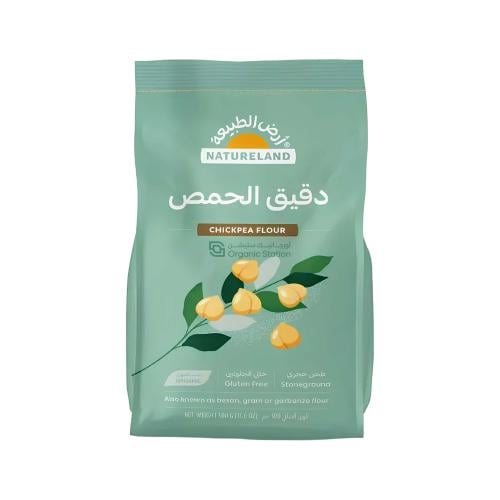 دقيق الحمص العضوي ارض الطبيعة 500 جم