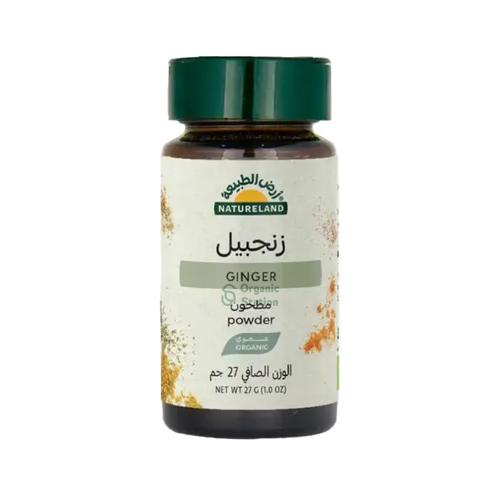 زنجبيل مطحون عضوى ارض الطبيعة 27 جم