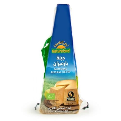 جبنة بارميزان عضوية ارض الطبيعة 200جم