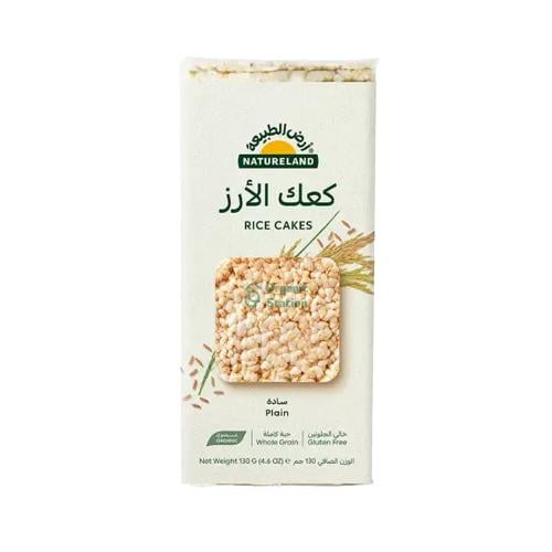 كعك الارز سادة ارض الطبيعة 130جم
