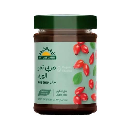 مربى ثمر الورد عضوي ارض الطبيعة 200جم