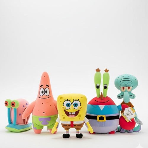 مجموعة دمى سبونج بوب سكوير بانتس القطيفة الكاملة