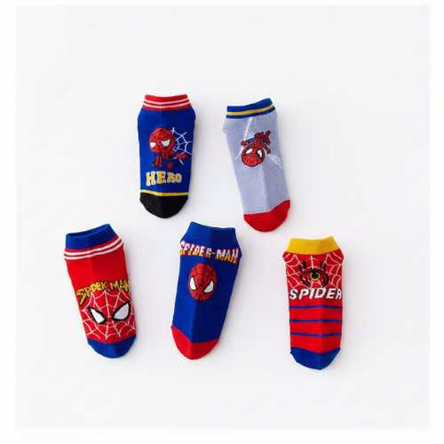 جوارب الأبطال الخارقين للأطفال - مجموعة مارفل (5 أ...