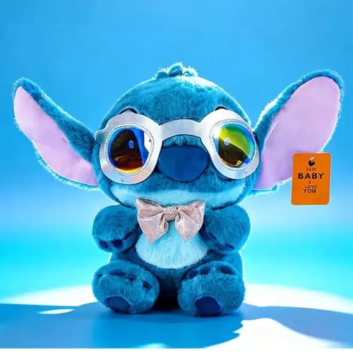 دمية ستيتش (Stitch) الإصدار الأنيق - بالنظارات الع...