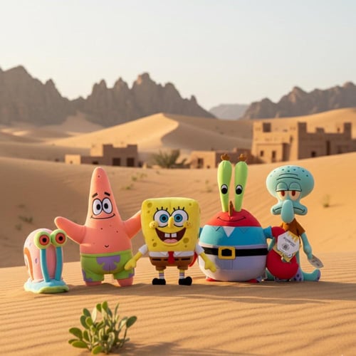 مجموعة دمى سبونج بوب سكوير بانتس القطيفة الكاملة