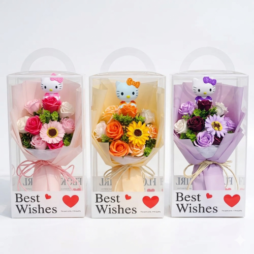 باقة "أمنيات كيتي" الزهرية - إصدار الهدايا الأنيق