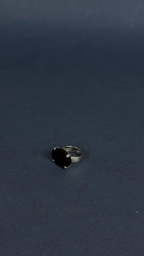 خاتم فضة ملكي مخلب اسود