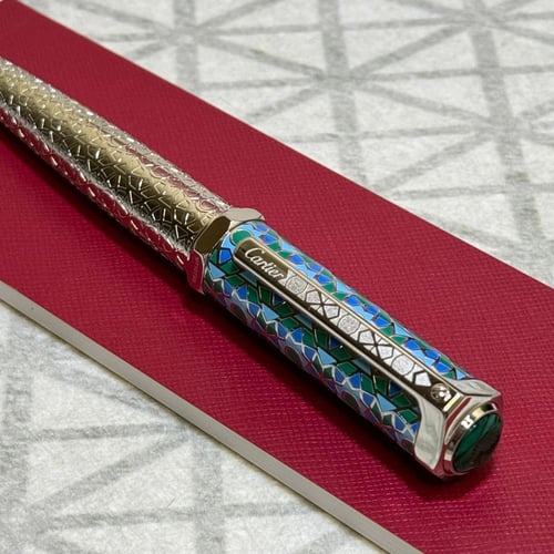 قلم سري سداسي فيروزي مموج