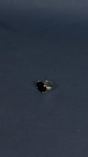 خاتم فضة ملكي مخلب اسود