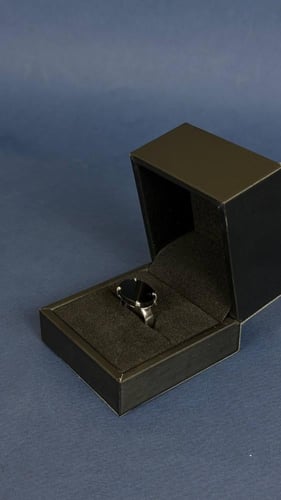 خاتم فضة ملكي مخلب اسود