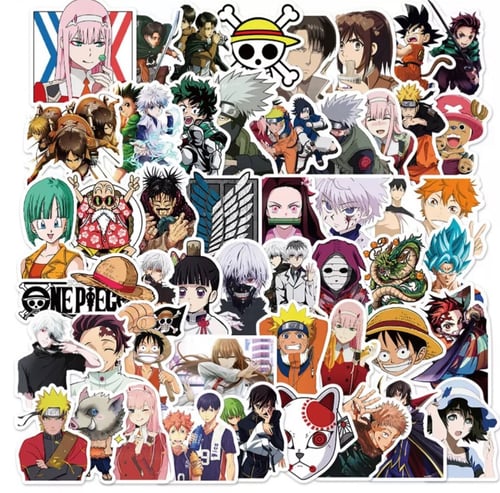 ستيكرات انمي مكس 25 حبة
