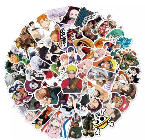 ستيكرات انمي مكس 25 حبة