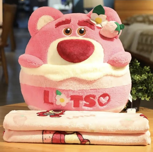 دمية و مخدة و بطانية لوتسو زهري