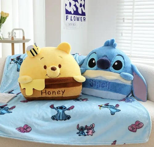 دمية و مخدة و بطانية ستيتش