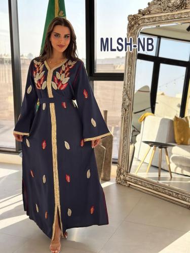 جلابيه شك خليجى مع حزام