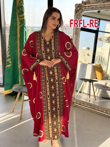 جلابيه فراشه تطريز اردنى مياننج ميلانج