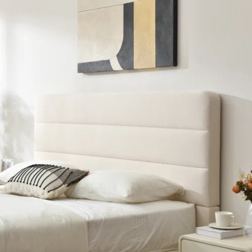 سرير زينيا بدرج واحد بقماش شنيل