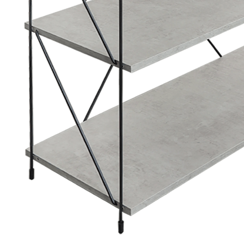 وحدة رفوف خشب ماليزي 4 ادوار متعددة الإستخدام لون...