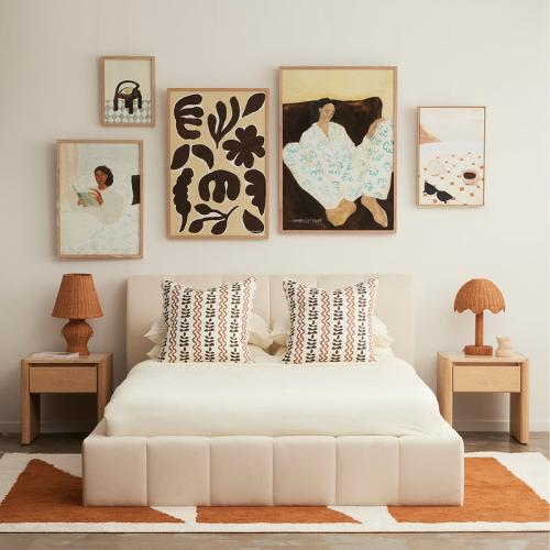 سرير V I P الفندقي بقماش بوكليه