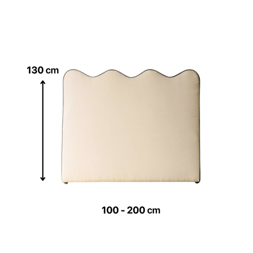 خلفية سرير أطراف خطوط سوداء بقماش شنيل