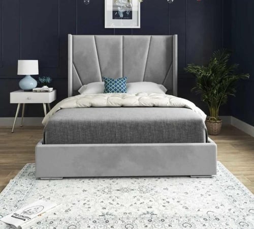 سرير جوليانا الفندقي - قماش مخمل قطيفة