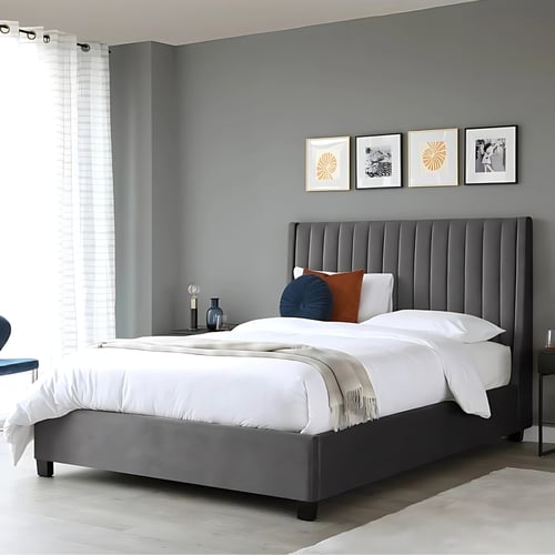 سرير اوستن الفندقي بقماش مخمل . متوفر جميع المقاسا...