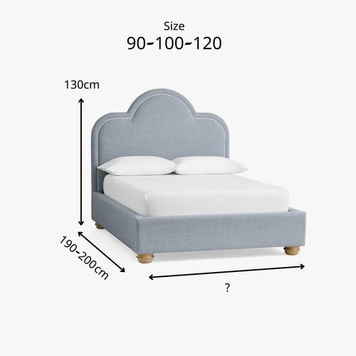 سرير نيوم الفندقي بقماش شنيل