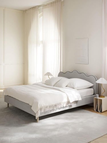 سرير 23 سبتمبر الفندقي بقماش شنيل