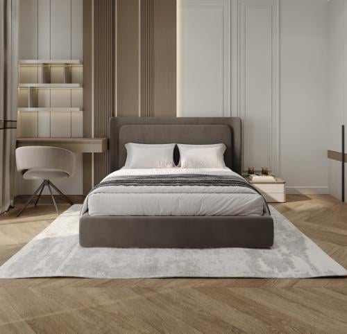 سرير جالاكسي الفندقي - قماش مخمل قطيفة