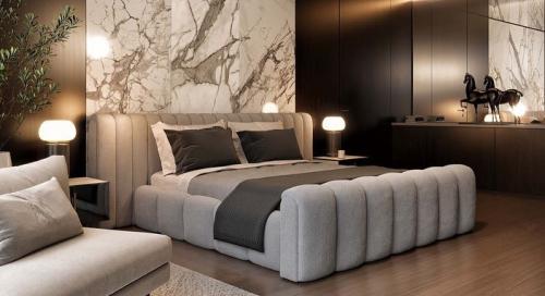 سرير GS-80 الفندقي بقماش بوكليه