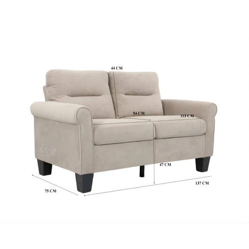 كنب مودرن نيوكلاسيك مزدوج بـ 3 ألوان