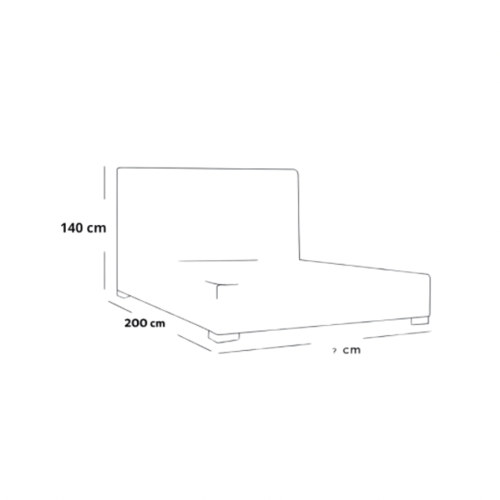 سرير واشنطن الفندقي - قماش مخمل قطيفة