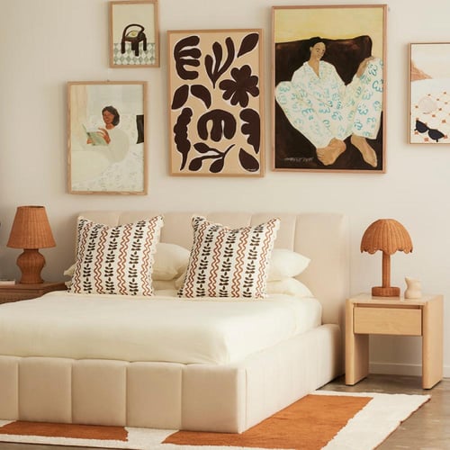 سرير V I P الفندقي بقماش بوكليه