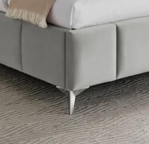 سرير روز الفندقي - قماش مخمل قطيفة