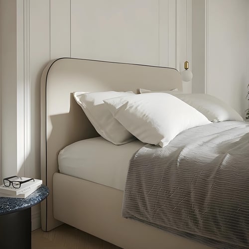 سرير نوفمبر الفندقي بقماش مخمل