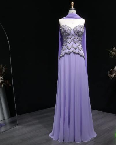 Soft purple evening dress from Samara Boutique - S169