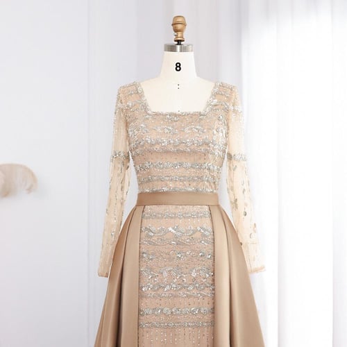 فستان سهرة فاخر وناعم من سمارا بوتيك-E54