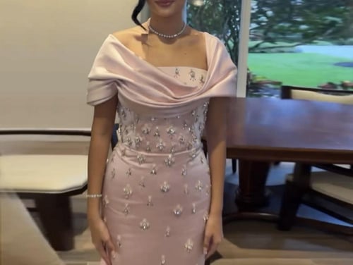 فستان سهرة ناعم ملكة من سمارا بوتيك-P44