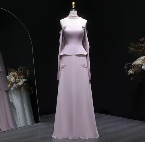 فستان سهرة ناعم من سمارا بوتيك-S144