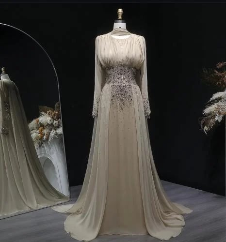 Dream dress with cape sleeves from Samara Boutique - A136