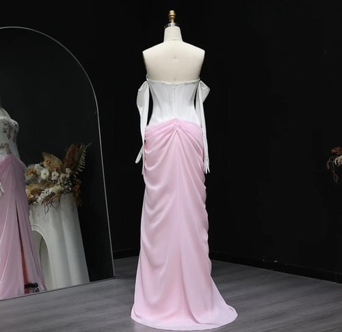 فستان حورية البحر مع أكمام طويلة من سمارا بوتيك-S1...