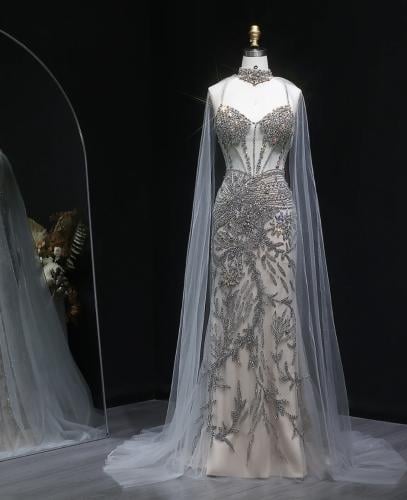 فستان أعراس فاخر مع تطريز يدوي من سمارا بوتيك -A10...