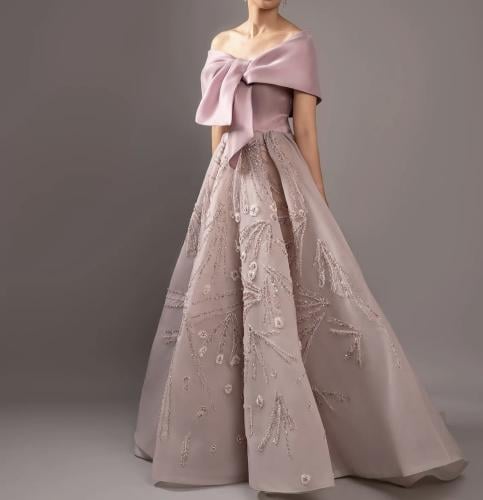 Elegant lavender evening dress from Samara Boutique - S155
