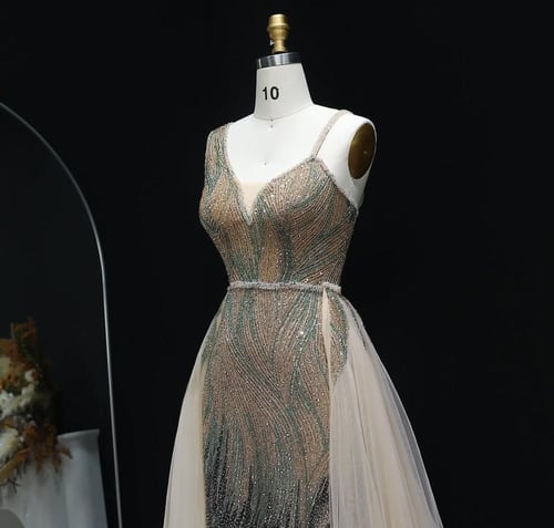 فستان سهرة مميز تطريز يدوي من سمارا بوتيك-A72