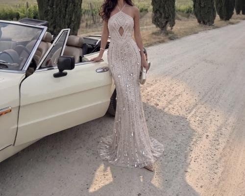 A luxurious evening dress from Samara Boutique