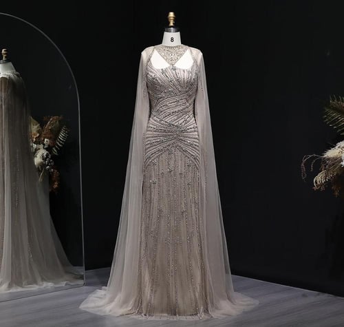 فستان أعراس بتطريز يدوي من سمارا بوتيك-A107