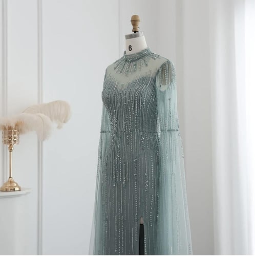 فستان سهرة أعراس من سمارا بوتيك فاخر بأكمام طويلة-...