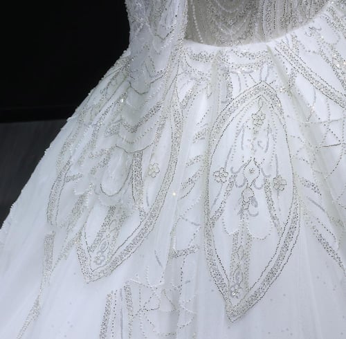 فستان زفاف ليلة العمر تطريز يدوي من سمارا بوتيك-W2