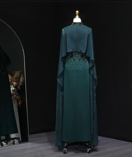 فستان سهرة ناعم وراقي ومحتشم من سمارا بوتيك