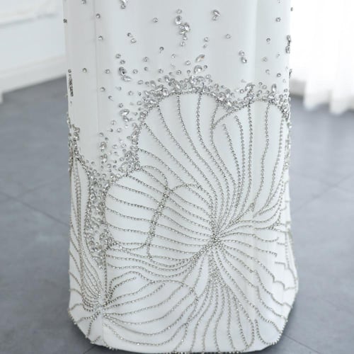 فستان سهرة رايق مع أكمام كيب من سمارا بوتيك-E42